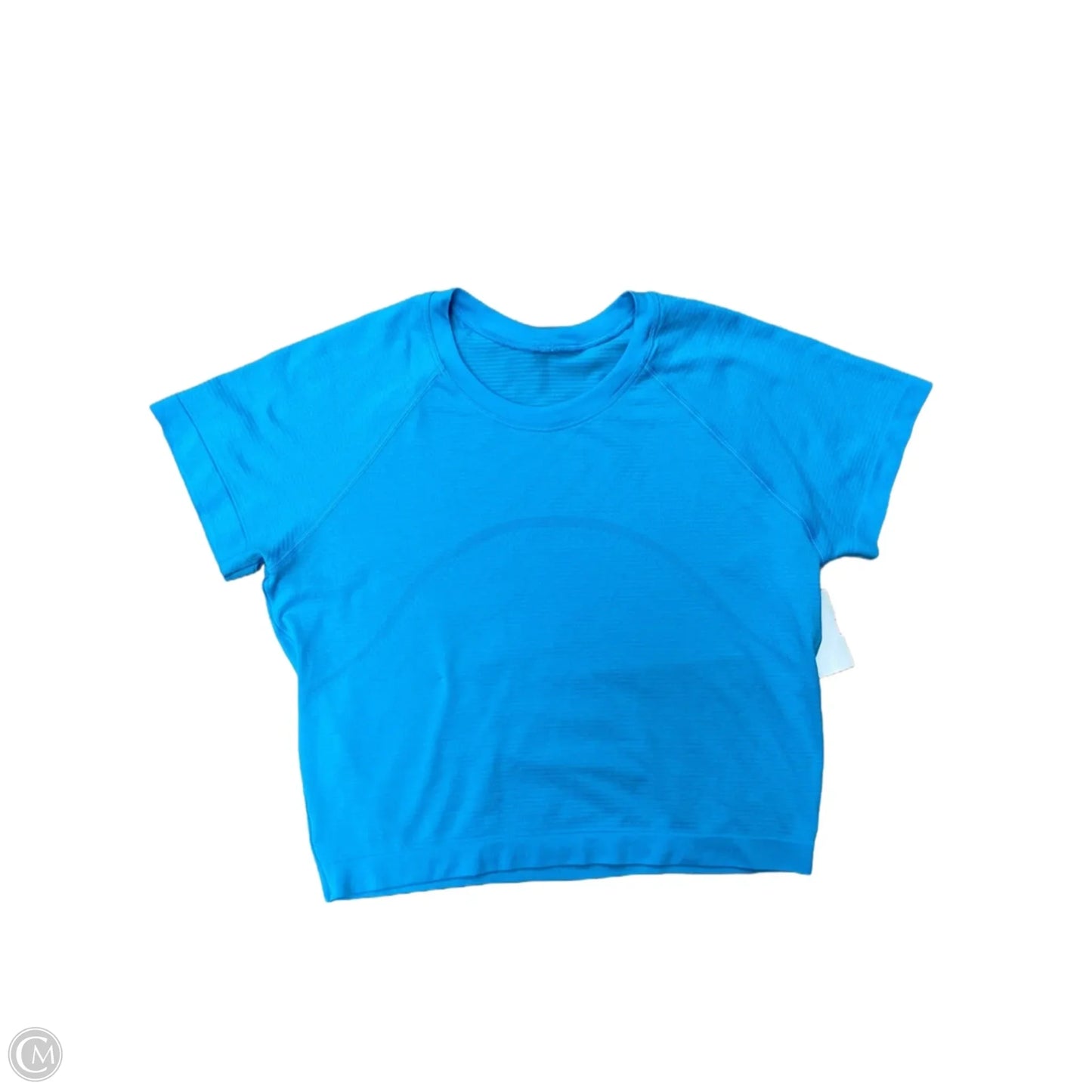 Athletic Top Short Sleeve By Lululemon In Blue, Size: M
