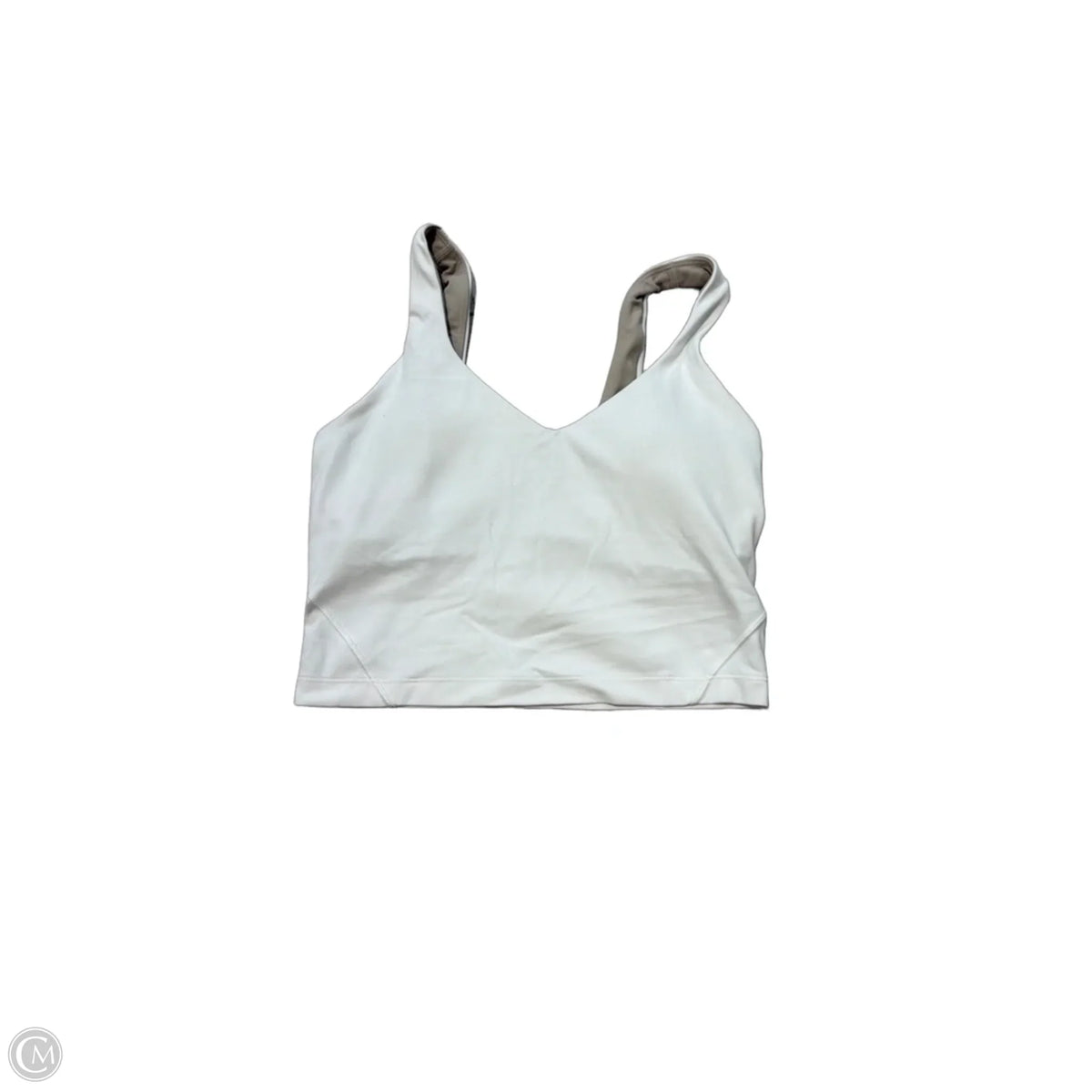 Athletic Top Short Sleeve By Lululemon In White, Size: S