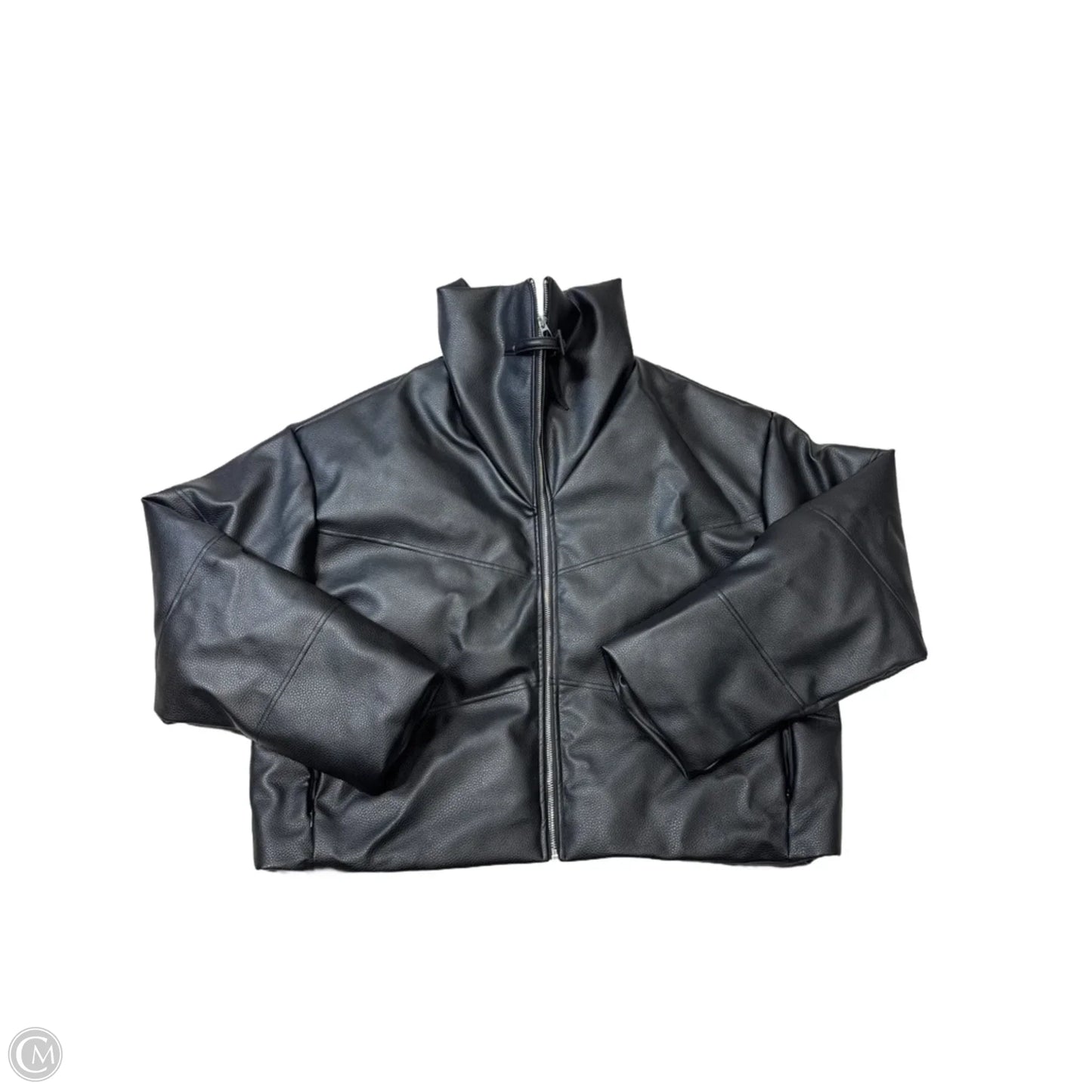 New! Jacket Leather By Elferic Eden In Black, Size: Xs
