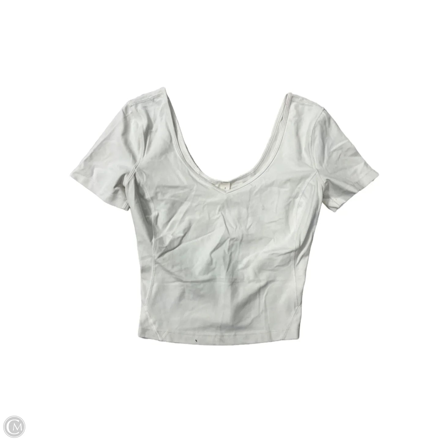 Top Short Sleeve By Lululemon In White, Size: 2