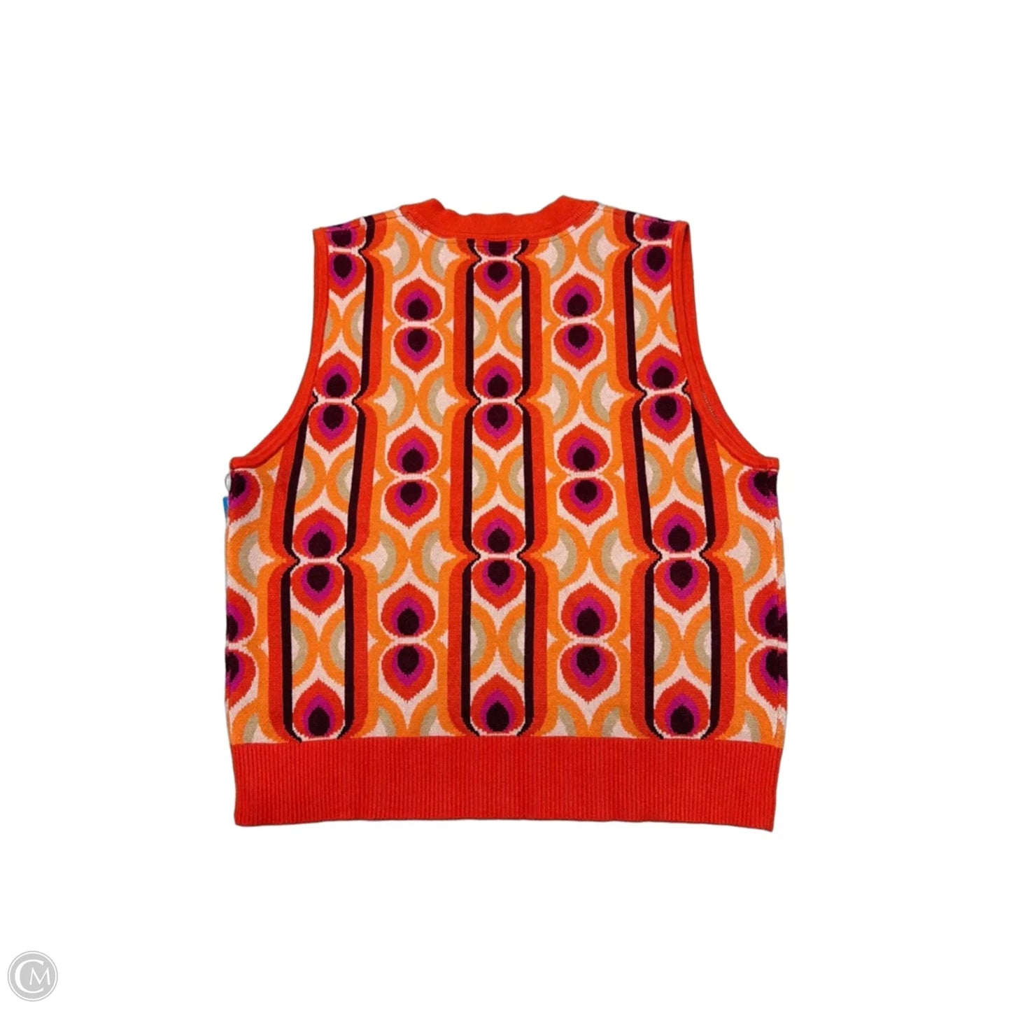 Sweater Short Sleeve By Maeve In Orange, Size: L