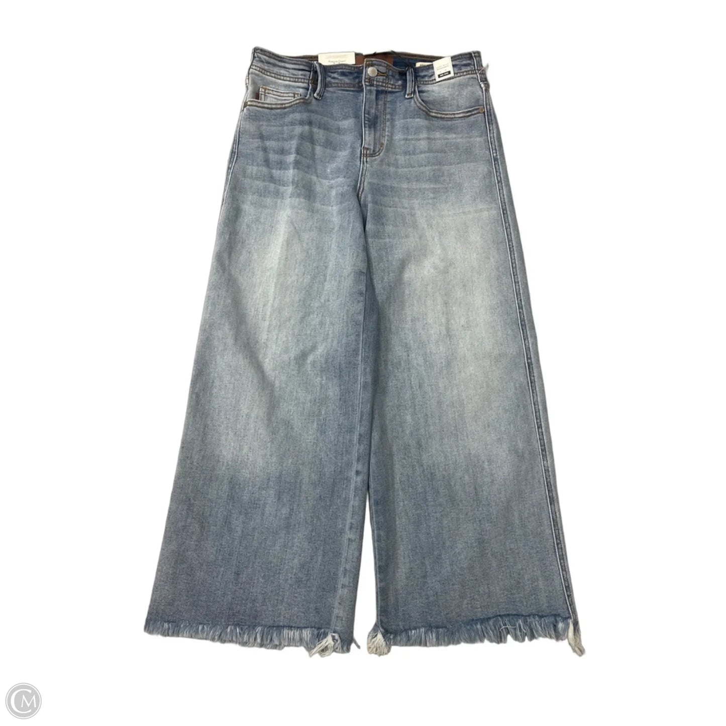 New! Jeans Wide Leg By Judy Blue In Blue Denim, Size: 8