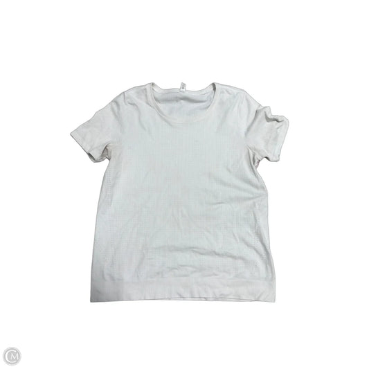 Athletic Top Short Sleeve By Athleta In White, Size: M