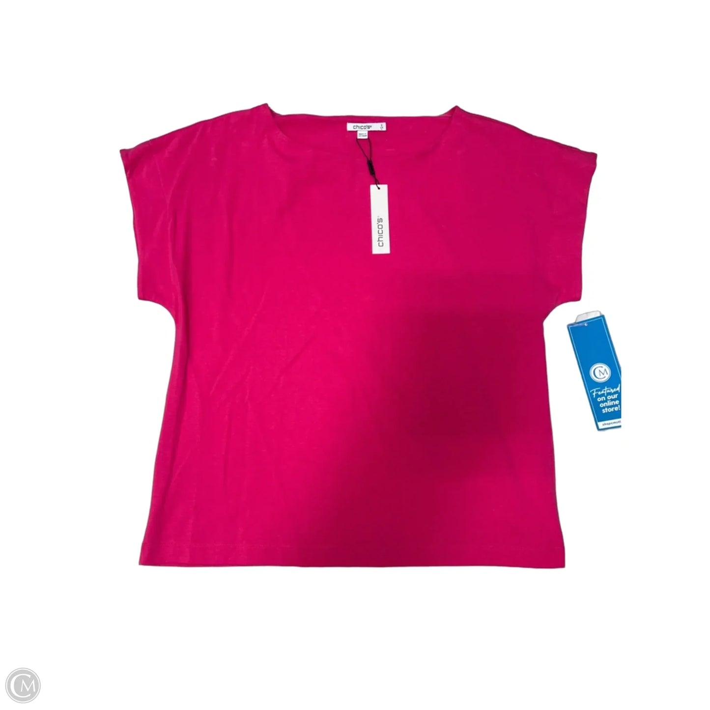 New! Top Short Sleeve By Chicos In Pink, Size: L