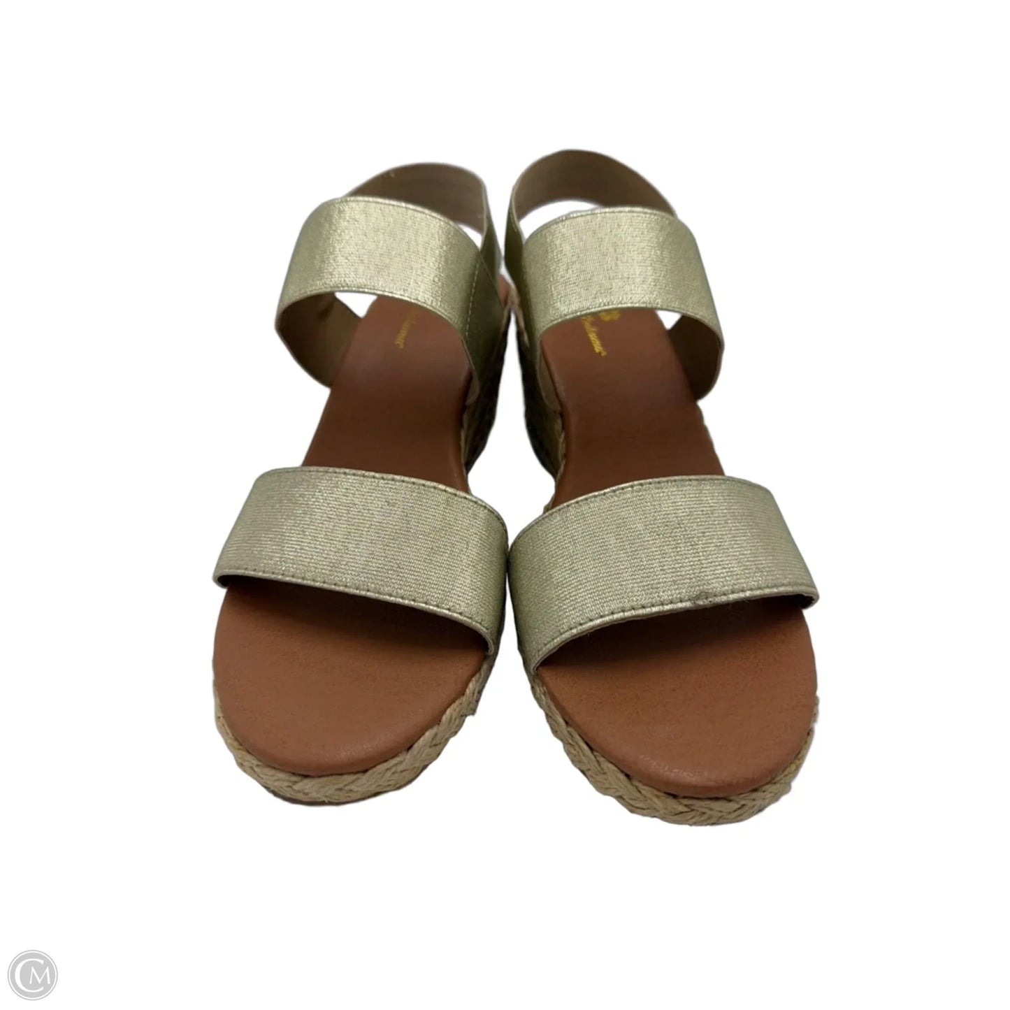 Shoes Heels Wedge By Tommy Bahama In Tan, Size: 8.5
