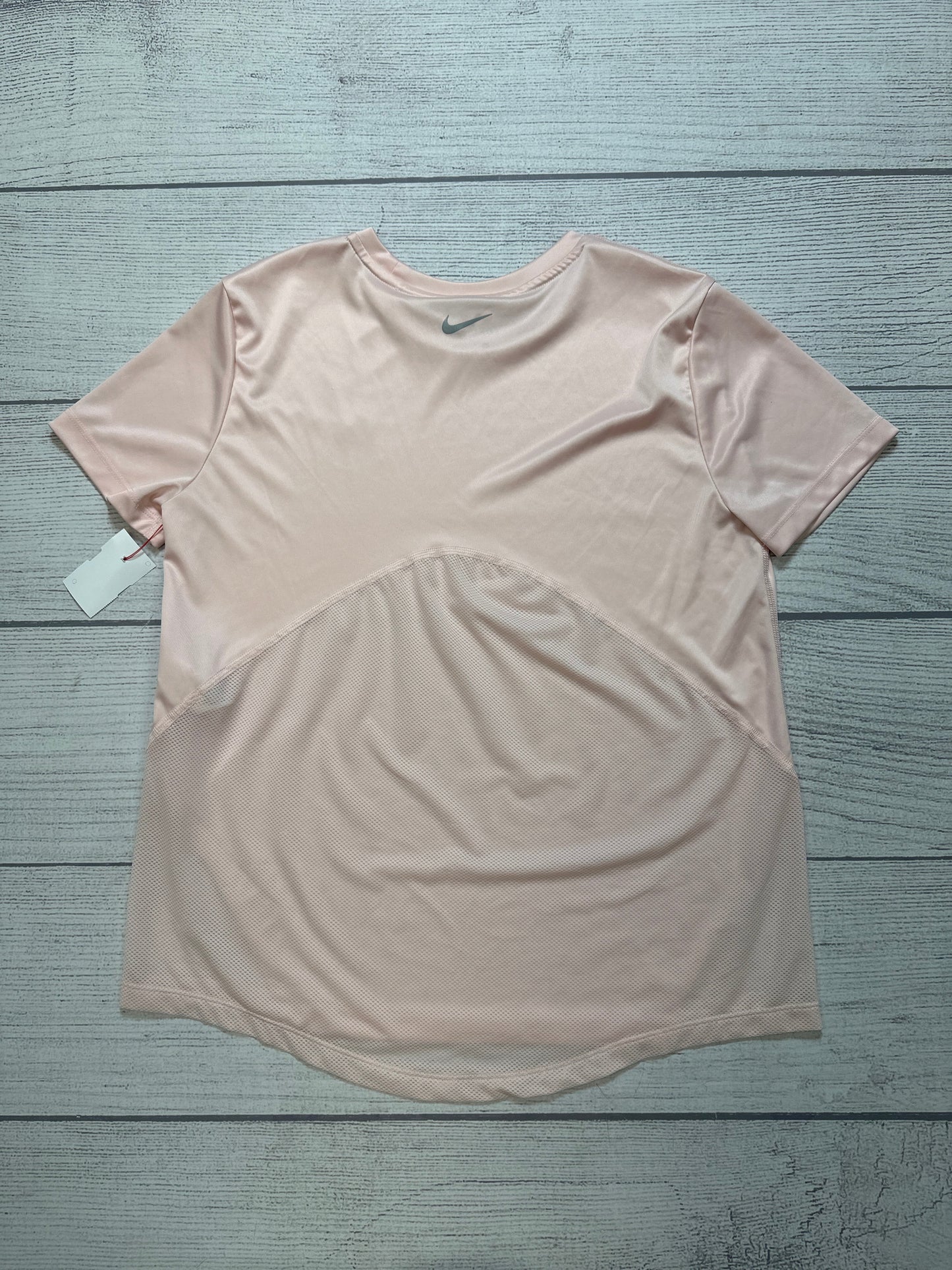 Athletic Top Short Sleeve By Nike Apparel In Pink, Size: S