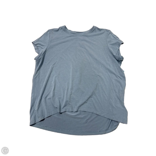 Athletic Top Short Sleeve By Athleta In Blue, Size: Xs