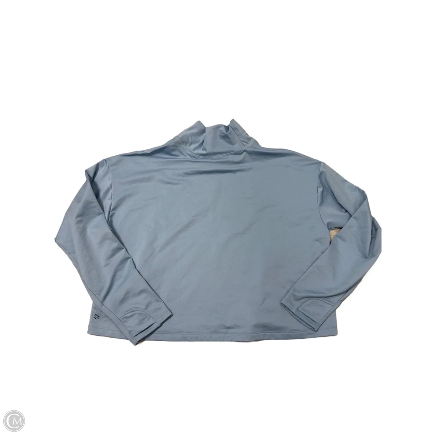 Athletic Top Long Sleeve Collar By Athleta In Blue, Size: Xl