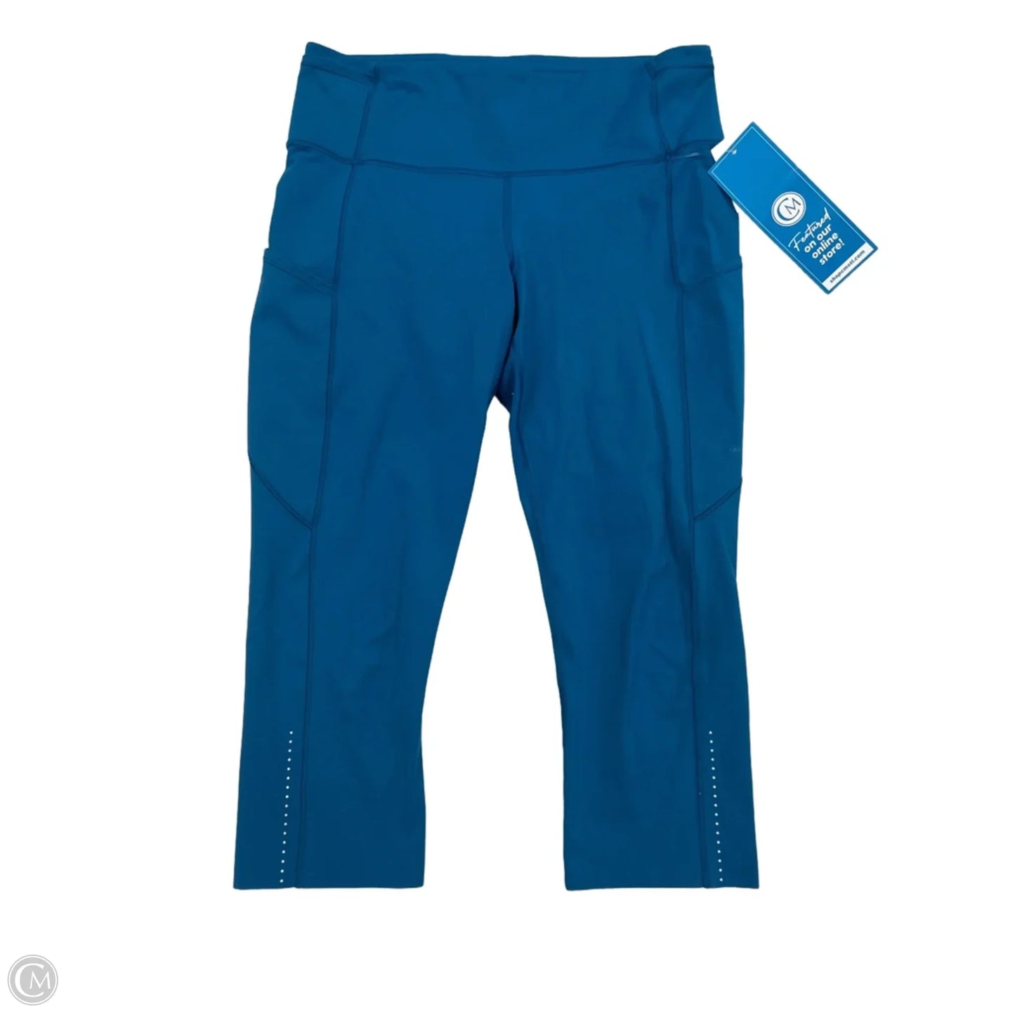 Athletic Capris By Lululemon In Blue, Size: 10