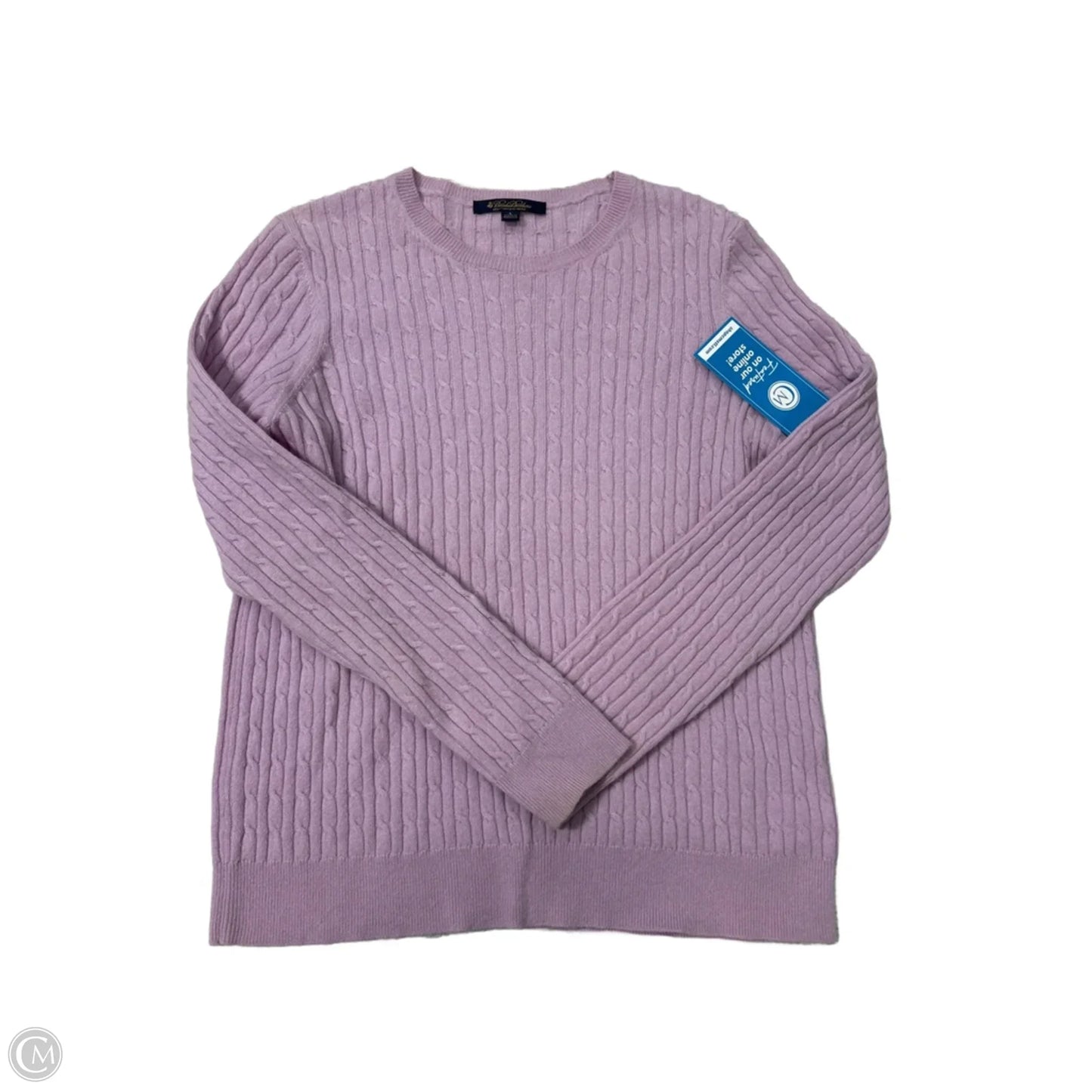 Sweater Cashmere By Brooks Brothers In Purple, Size: L