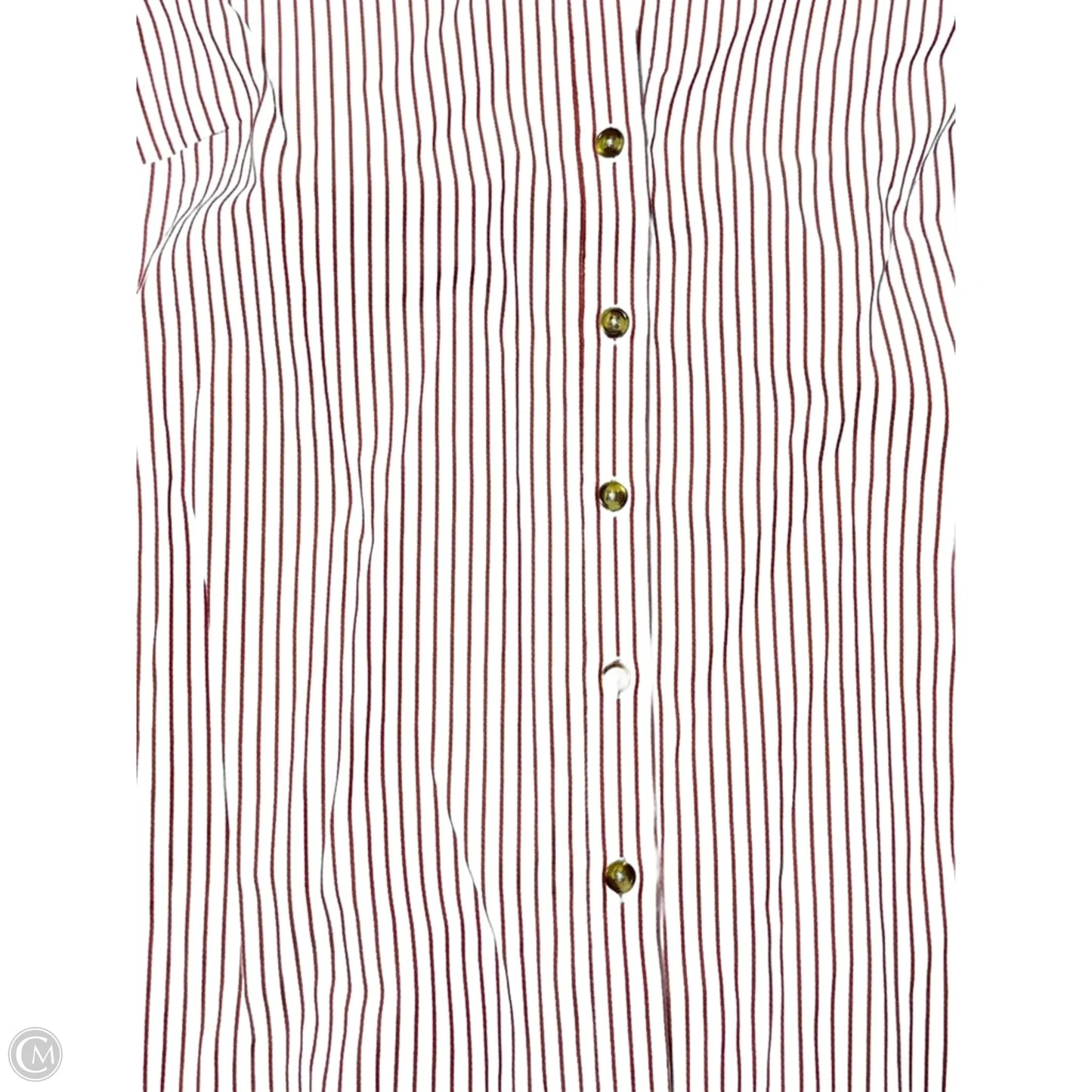 Blouse Long Sleeve By Maeve In Striped Pattern, Size: Xsp