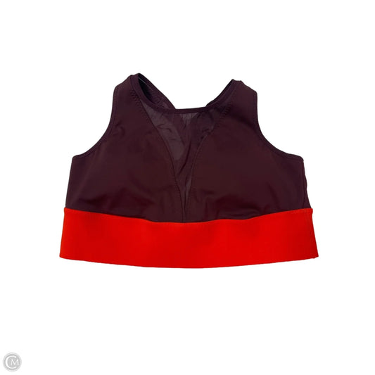 Athletic Bra By Athleta In Maroon, Size: Xl