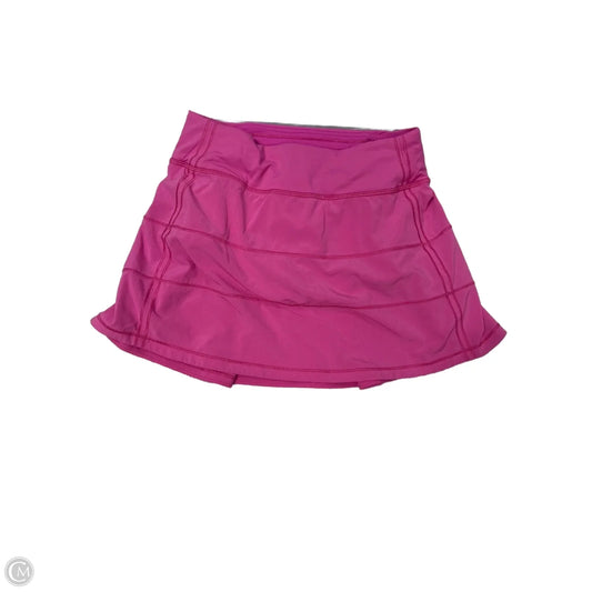 Athletic Skirt By Lululemon In Pink, Size: 2