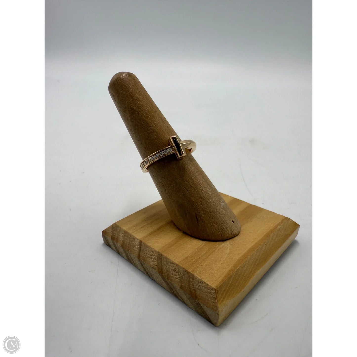 Tiffany & Company T1 18K Rose Gold w/ Diamonds Luxury Ring, Size: 7