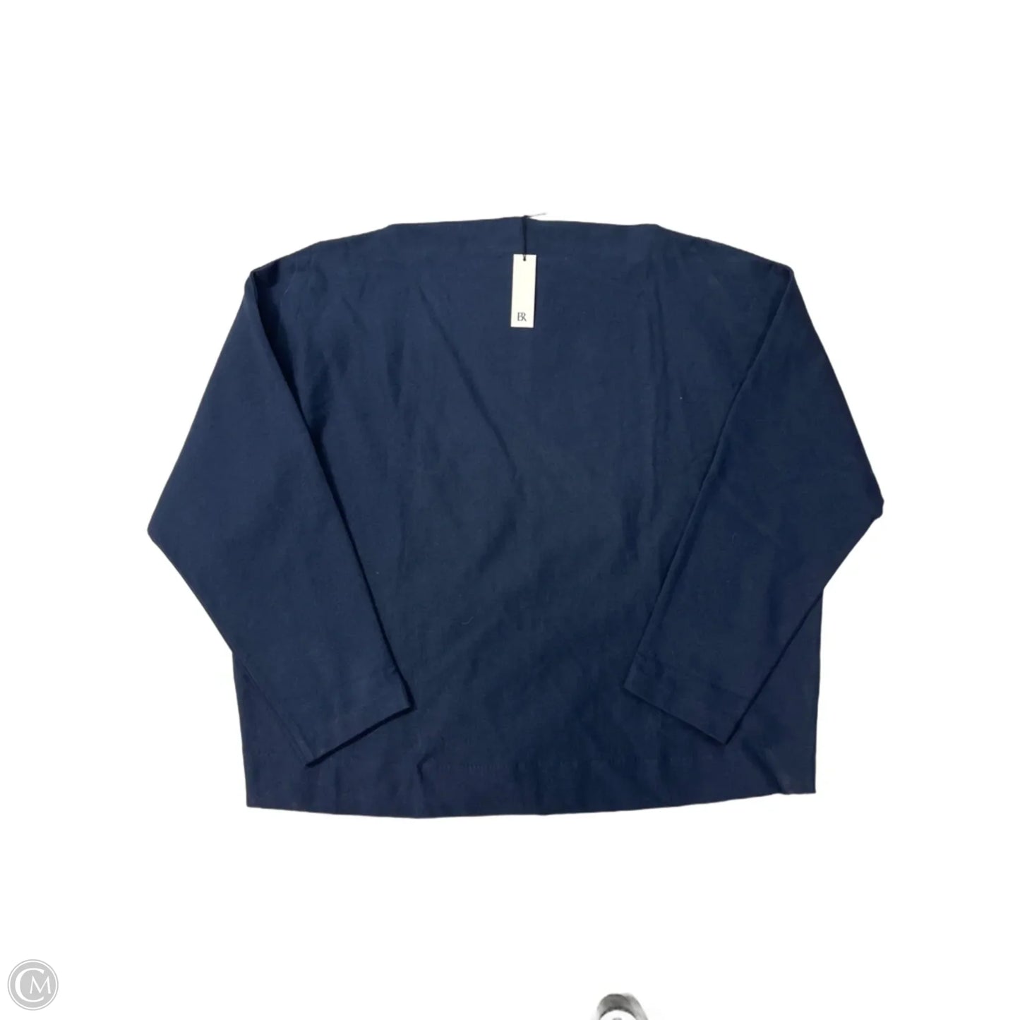 Top Long Sleeve By Banana Republic In Navy, Size: Xl