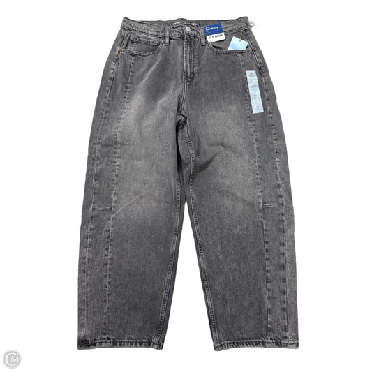 New! Barrel Leg Jeans By Old Navy In Black Denim, Size: 12