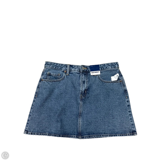 New! Skirt Mini & Short By Old Navy In Blue Denim, Size: 12