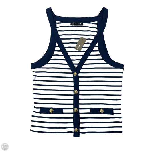 Top Sleeveless By J. Crew In Striped Pattern, Size: S