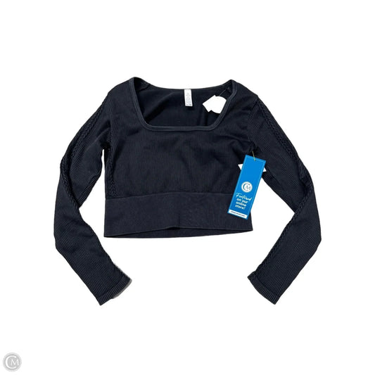 Athletic Top Long Sleeve Collar By Offline By Aerie In Black, Size: Xl