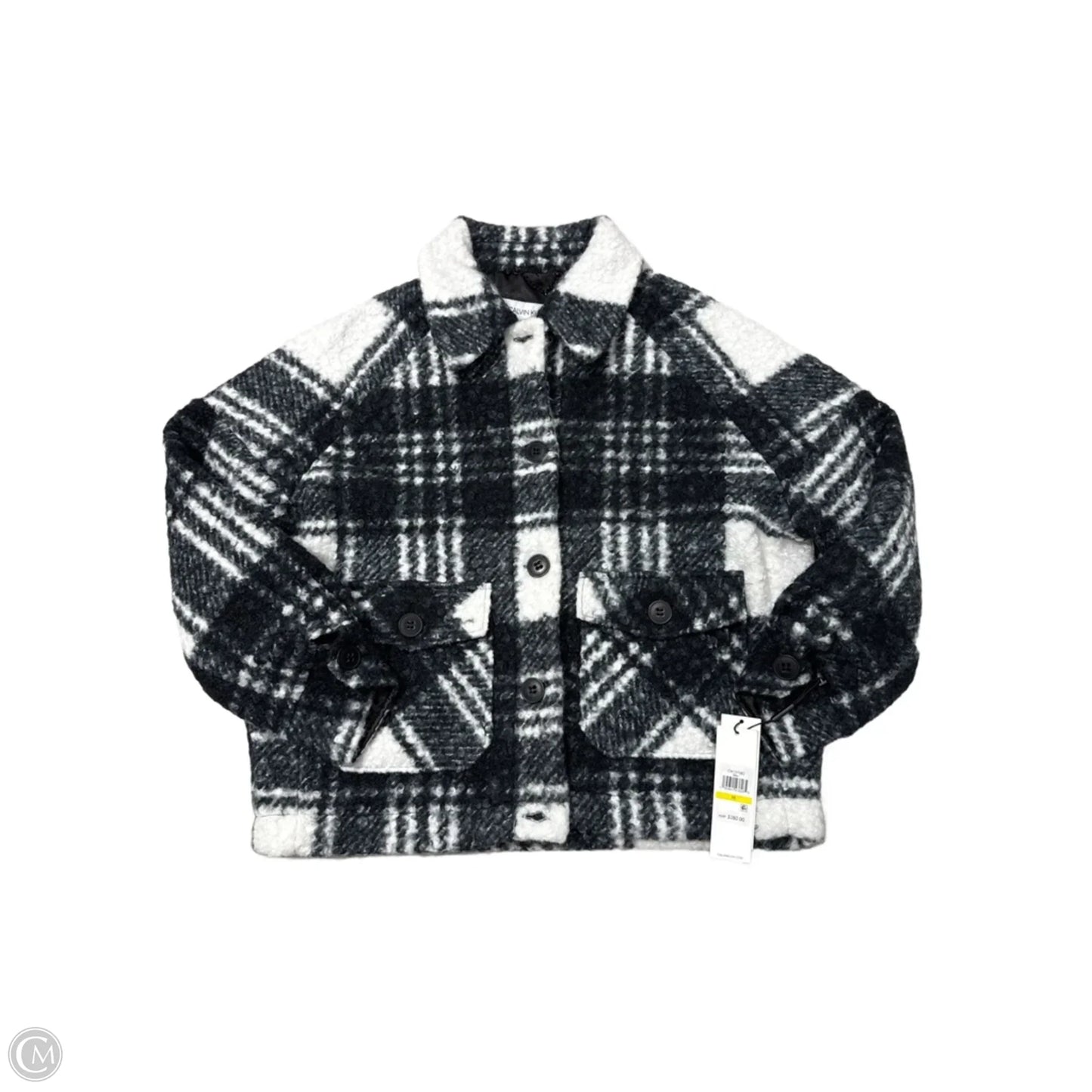 New! Coat Other By Calvin Klein In Black & White, Size: M