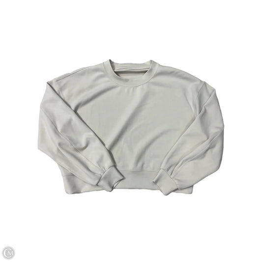 Athletic Sweatshirt Crewneck By Lululemon In Cream, Size: M