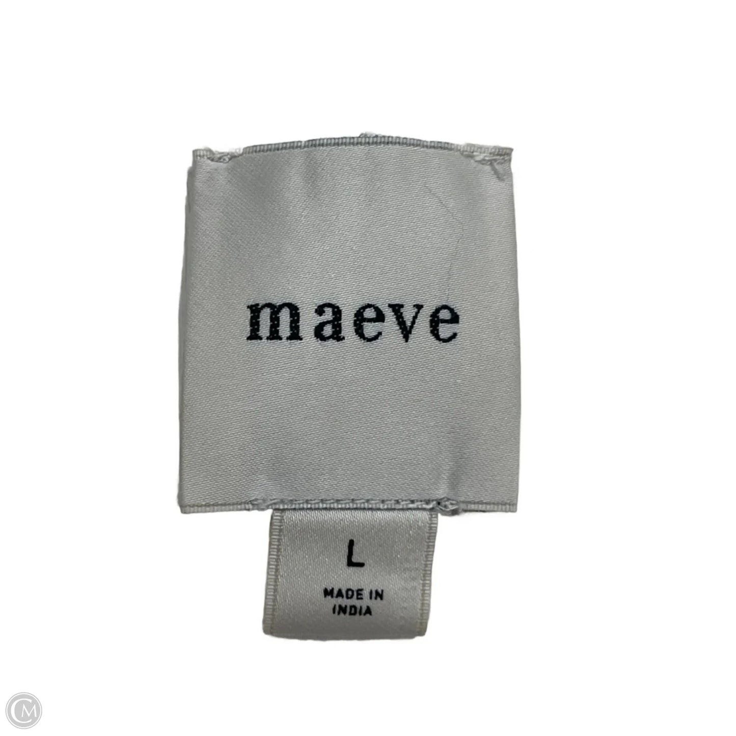 Top Short Sleeve By Maeve In Cream, Size: L