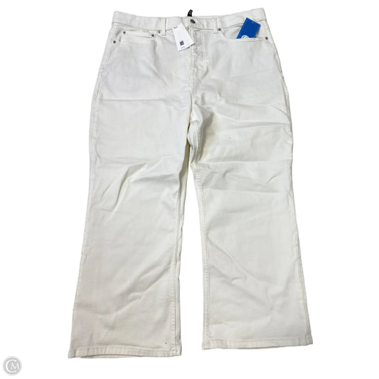 New! Jeans Wide Leg By Spanx In White, Size: 22