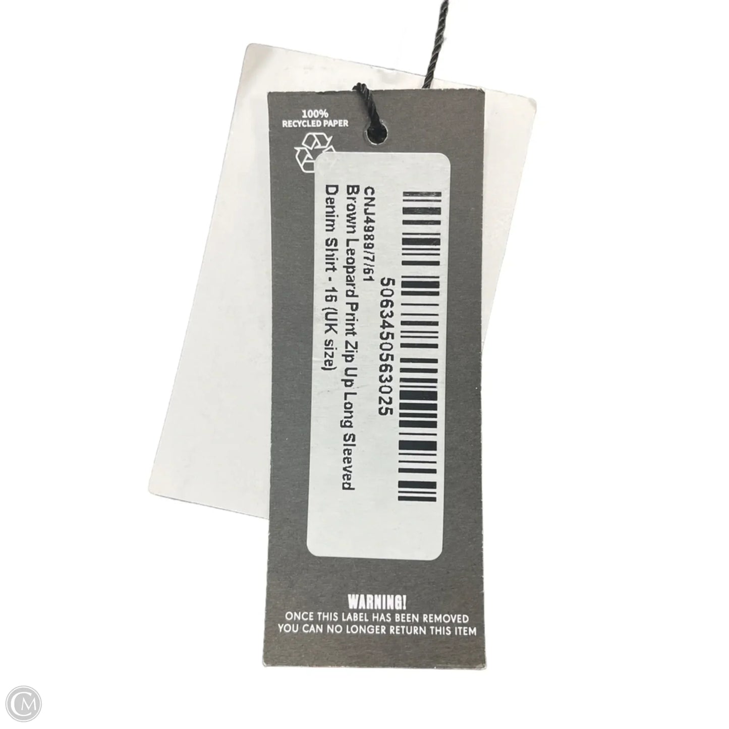 New! Jacket Denim By Pretty Little Thing In Animal Print, Size: L