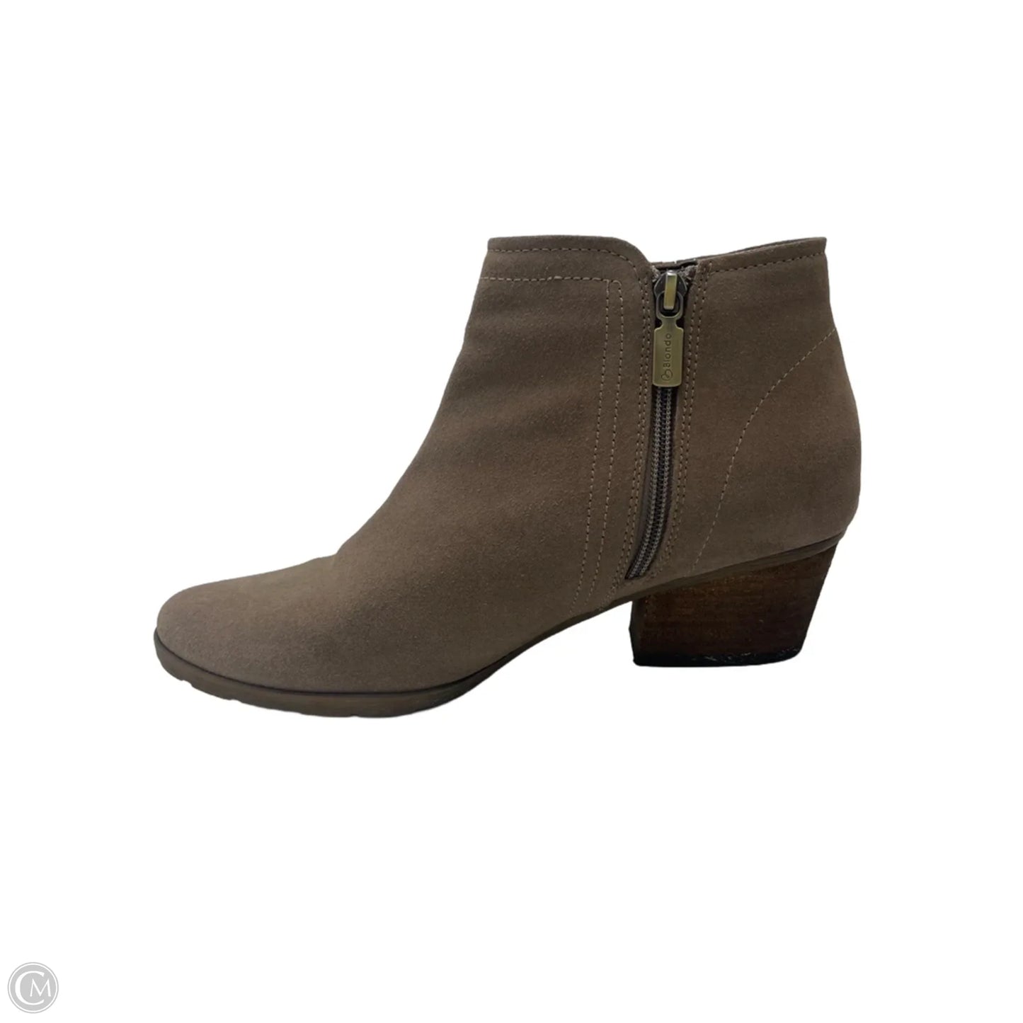 Boots Ankle Heels By Blondo In Taupe, Size: 10
