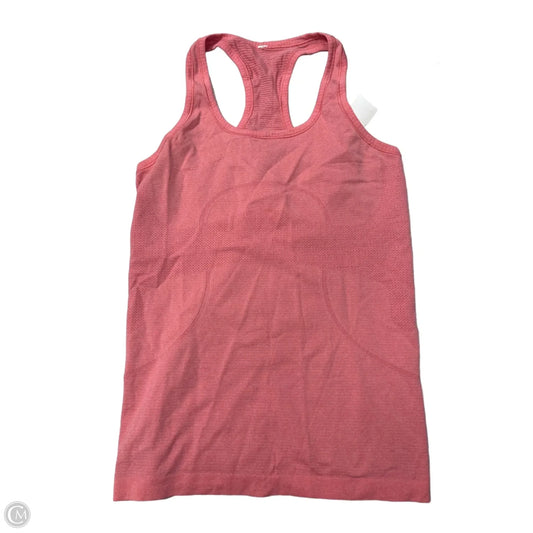 Athletic Tank Top By Lululemon In Pink, Size: 8