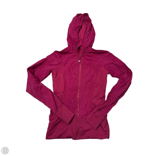 Athletic Jacket By Lululemon In Pink, Size: M