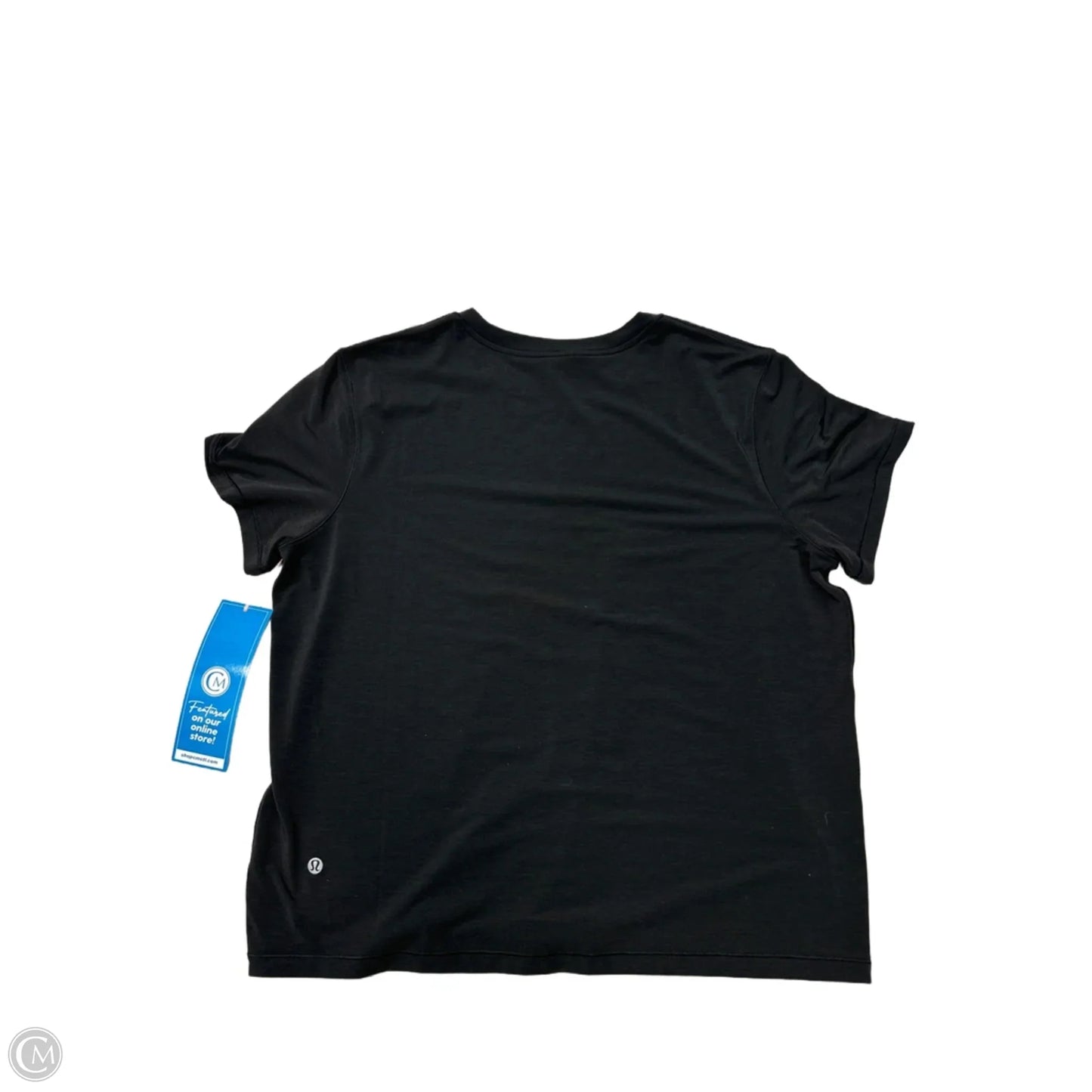 Athletic Top Short Sleeve By Lululemon In Blue, Size: 14