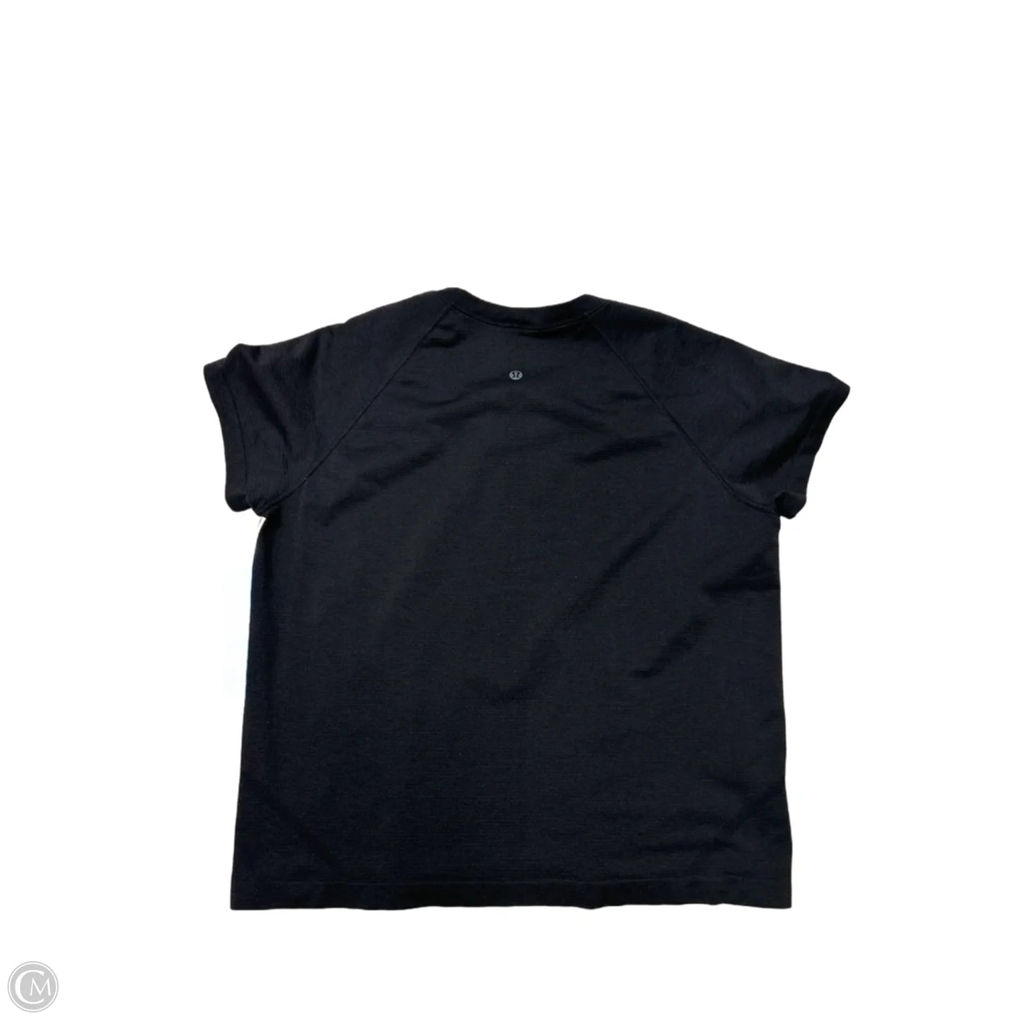 Athletic Top Short Sleeve By Lululemon In Black, Size: 14