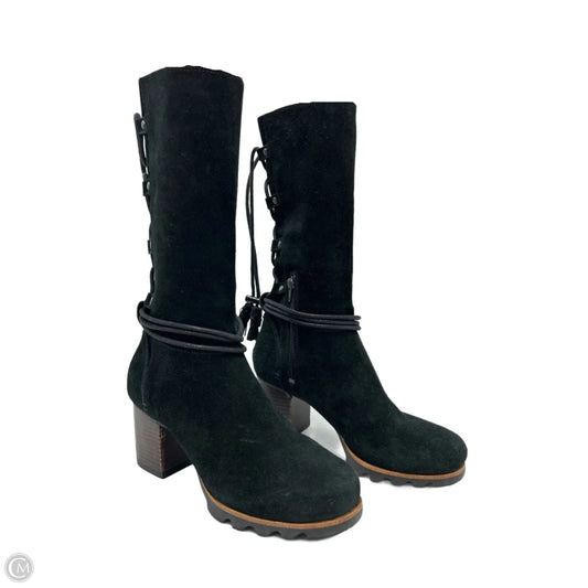 Boots Ankle Heels By Sorel In Black, Size: 7