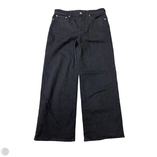 Jeans Wide Leg By J. Crew In Black Denim, Size: 6