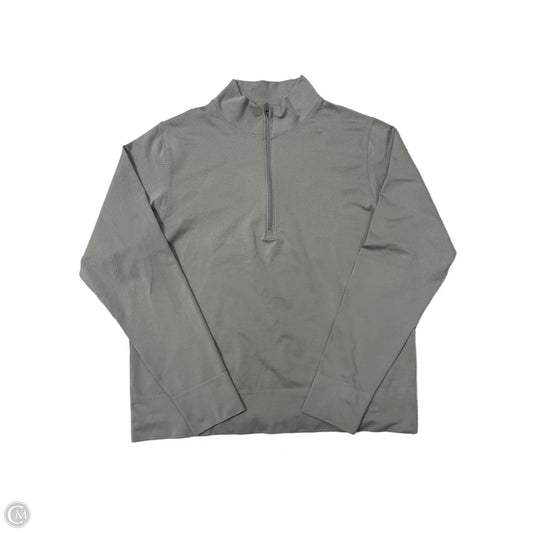 Athletic Top Long Sleeve Collar By Lululemon In Taupe, Size: Xl
