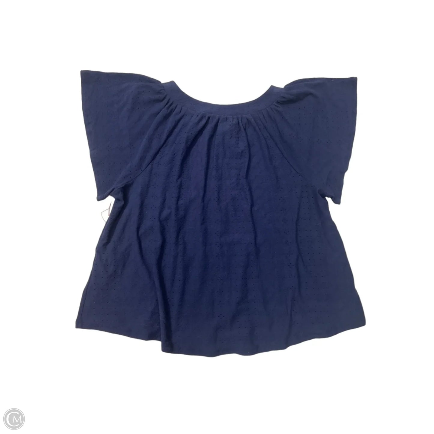 Top Short Sleeve By Lane Bryant In Navy, Size: Xxl