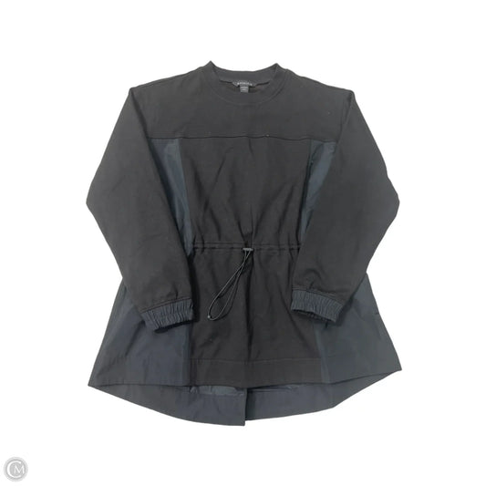 Athletic Top Long Sleeve Collar By Athleta In Black, Size: M