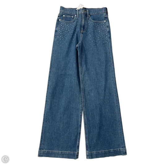 Jeans Wide Leg By J. Crew In Blue Denim, Size: 2