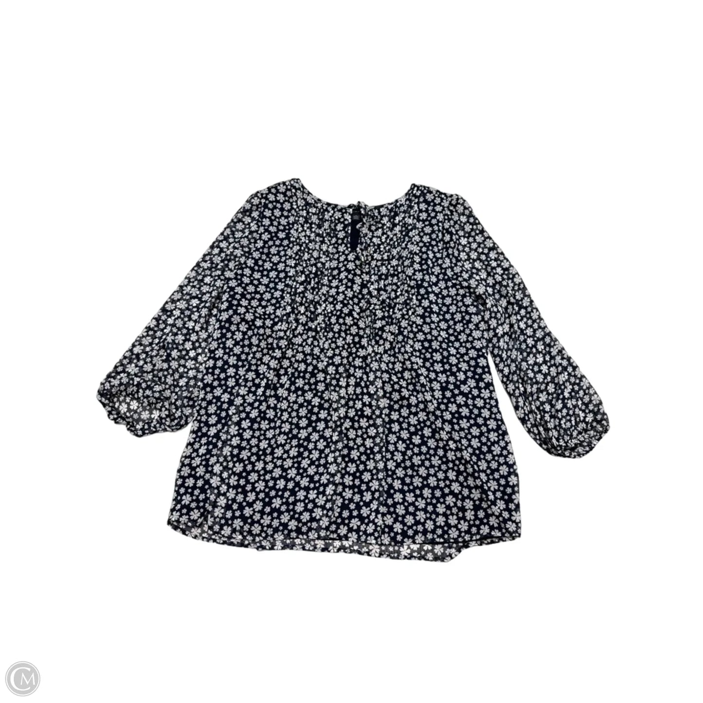 Top Long Sleeve By Tommy Hilfiger In Floral Print, Size: 1x