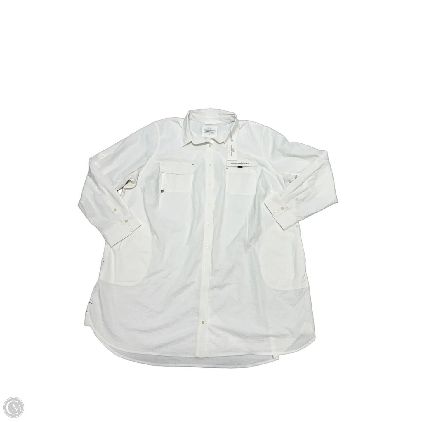 New! Harbor Coverup By Vineyard Vines In Cream, Size: 22