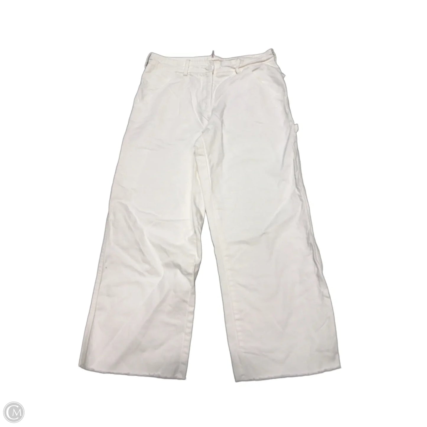 Jeans Boyfriend By Free People In White Denim, Size: 10
