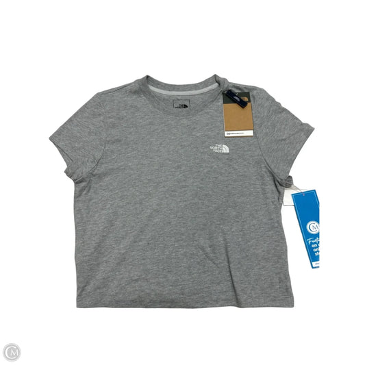 Athletic Top Short Sleeve By The North Face In Grey, Size: S