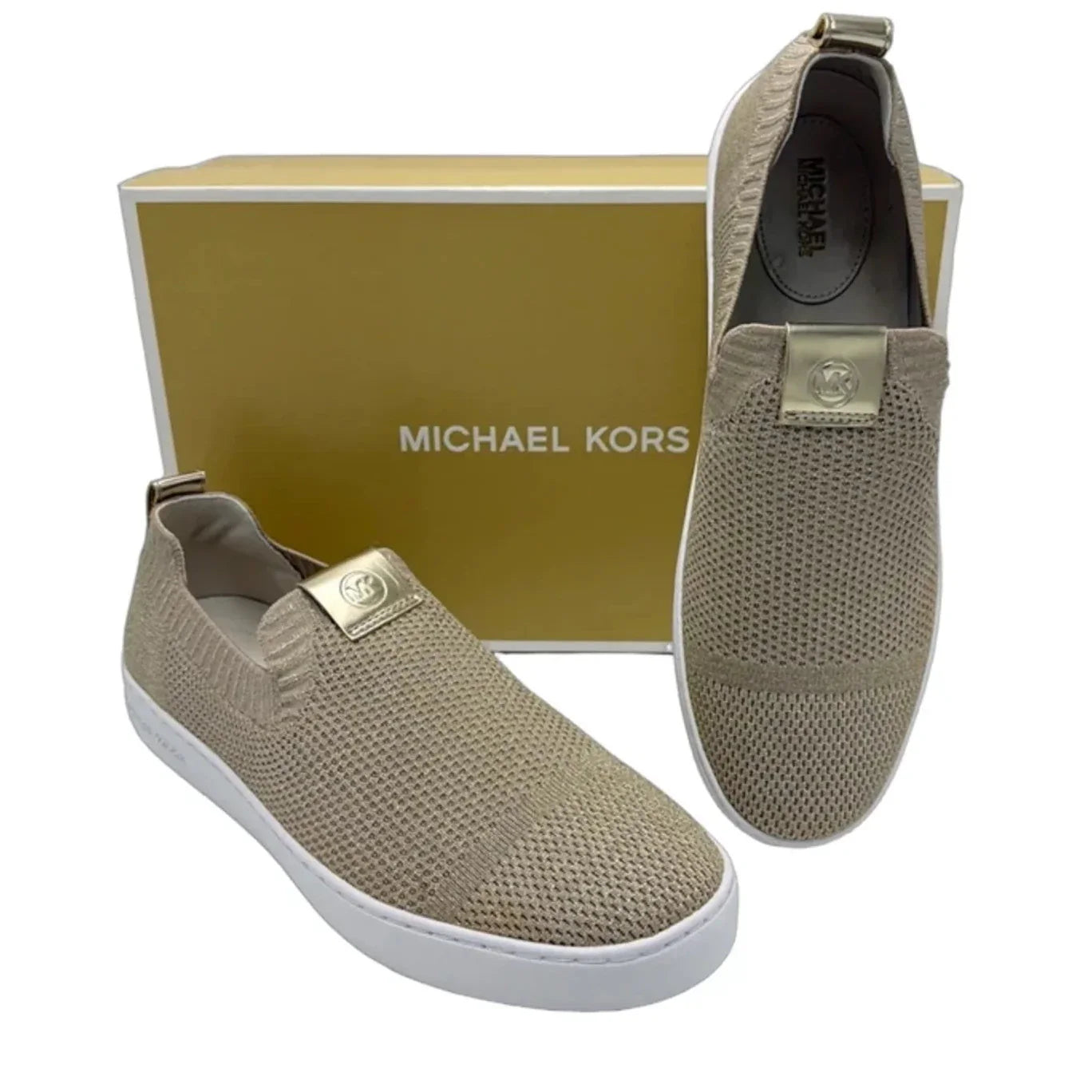 New! Shoes Designer By Michael Kors In Gold, Size: 9