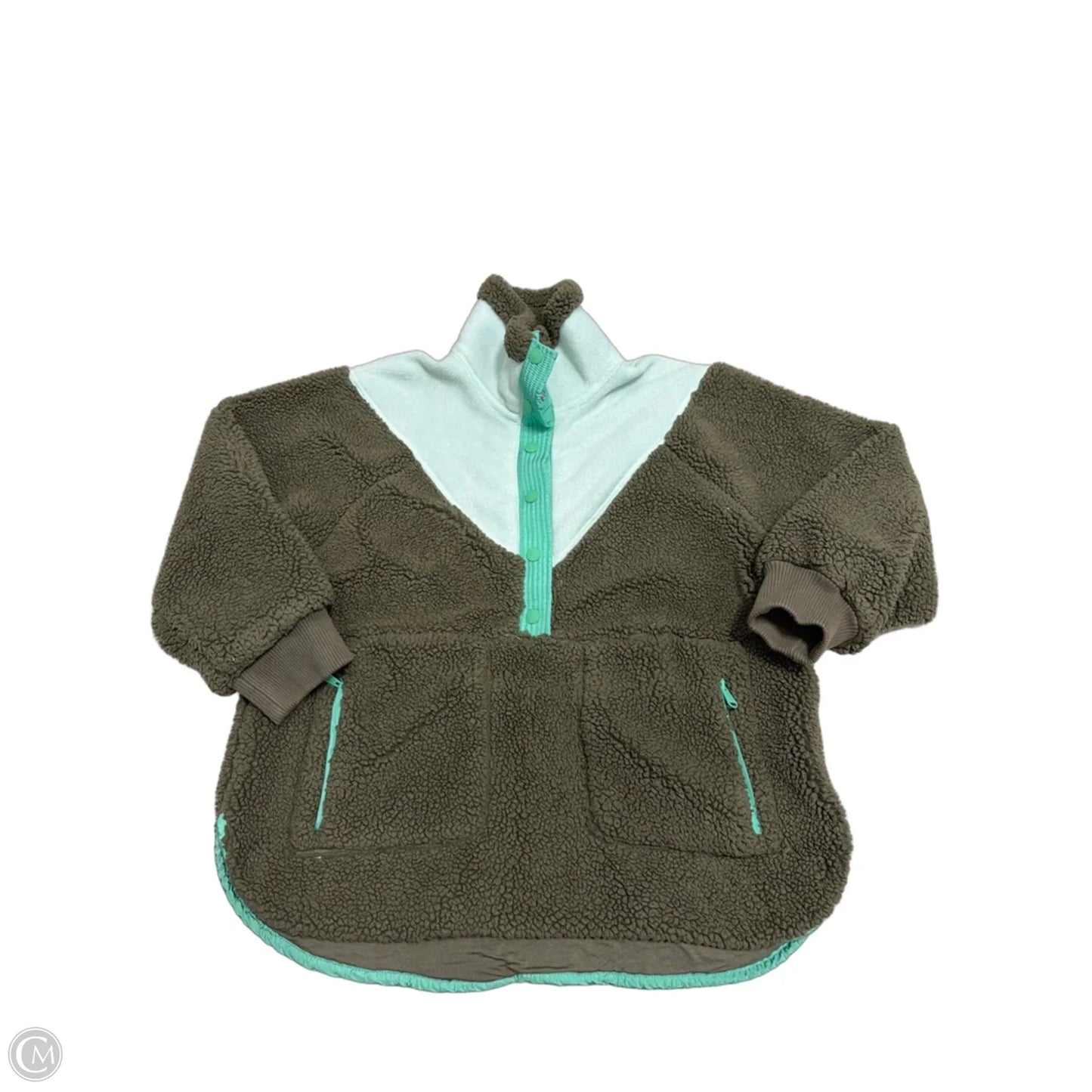 Coat Faux Fur & Sherpa By Free People In Green, Size: Xs