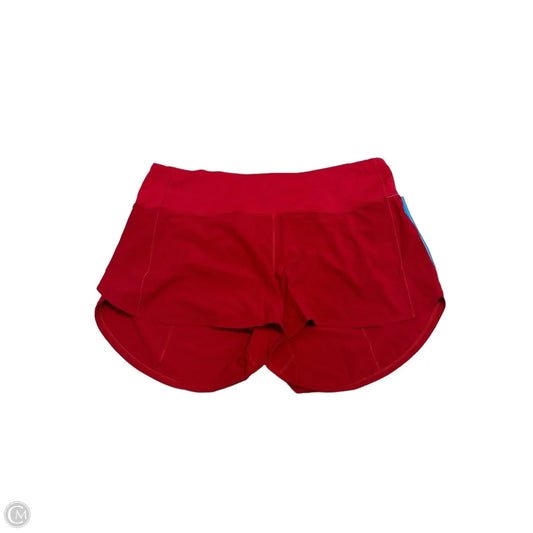 Athletic Shorts By Lululemon In Red, Size: 14