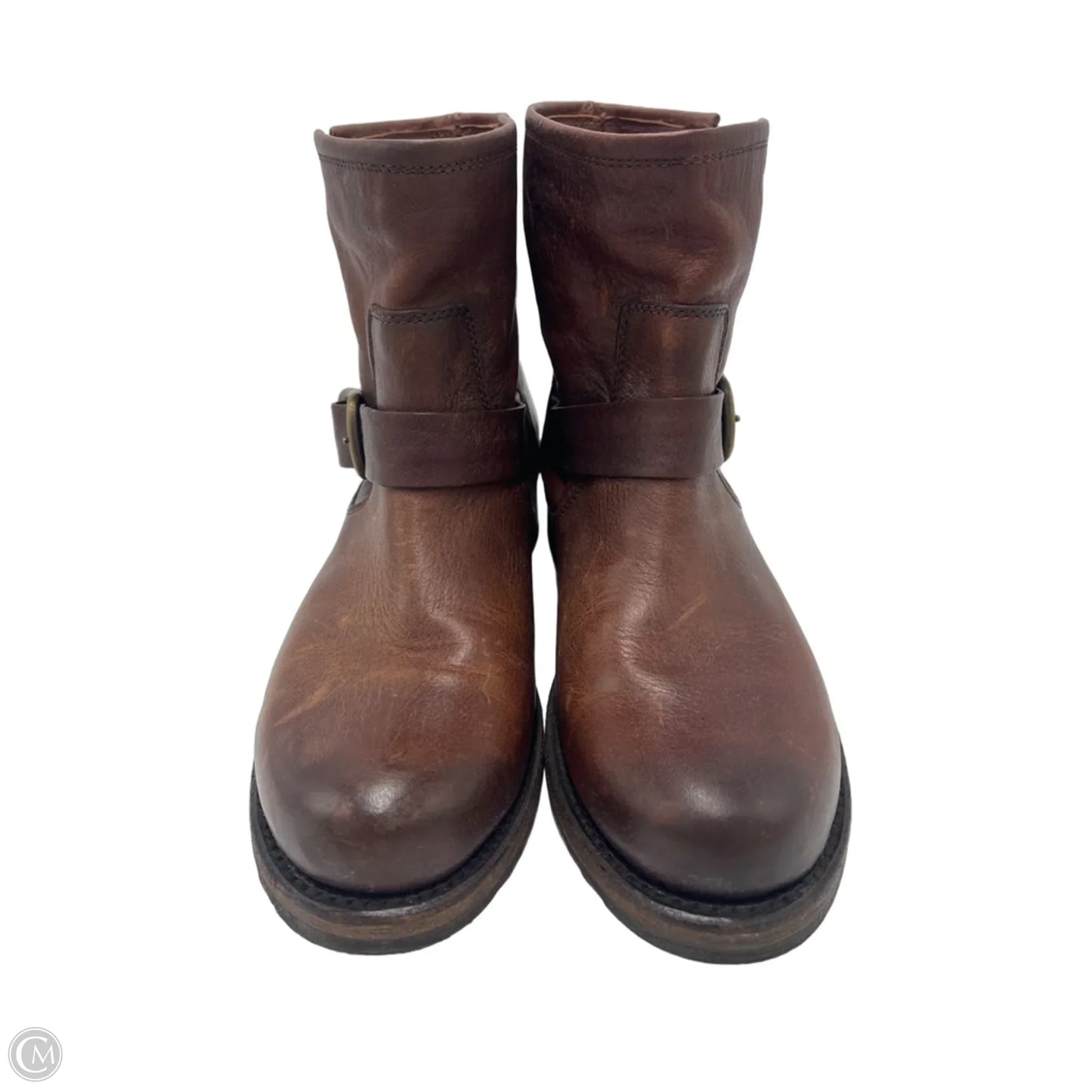 Frye Veronica Bootie Designer Boots In Brown, Size: 7.5