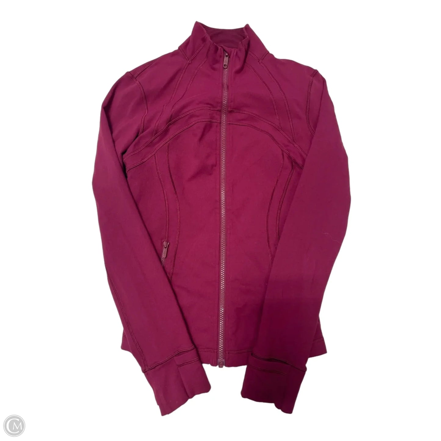Athletic Jacket By Lululemon In Maroon, Size: 6
