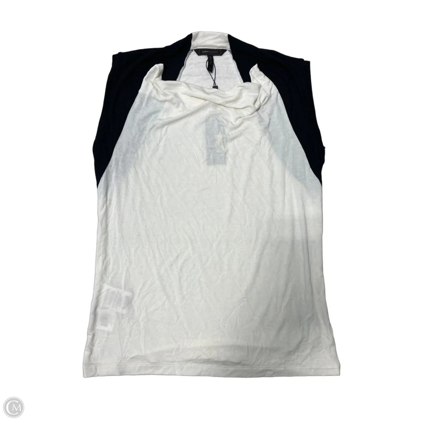 New! Top Sleeveless By Bcbgmaxazria In Black & White, Size: M