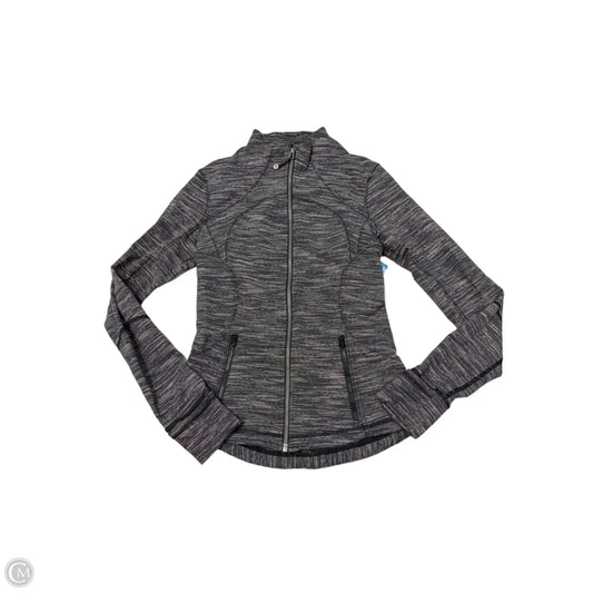 Athletic Jacket By Lululemon In Black, Size: 6